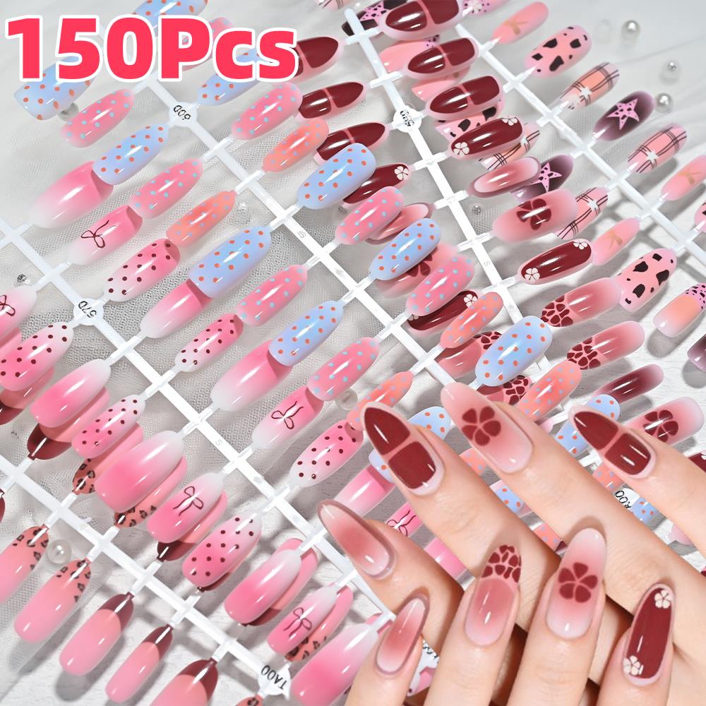 150Pcs Pink Blue Ombre Leopard - Pressed Flower Art recension och pris