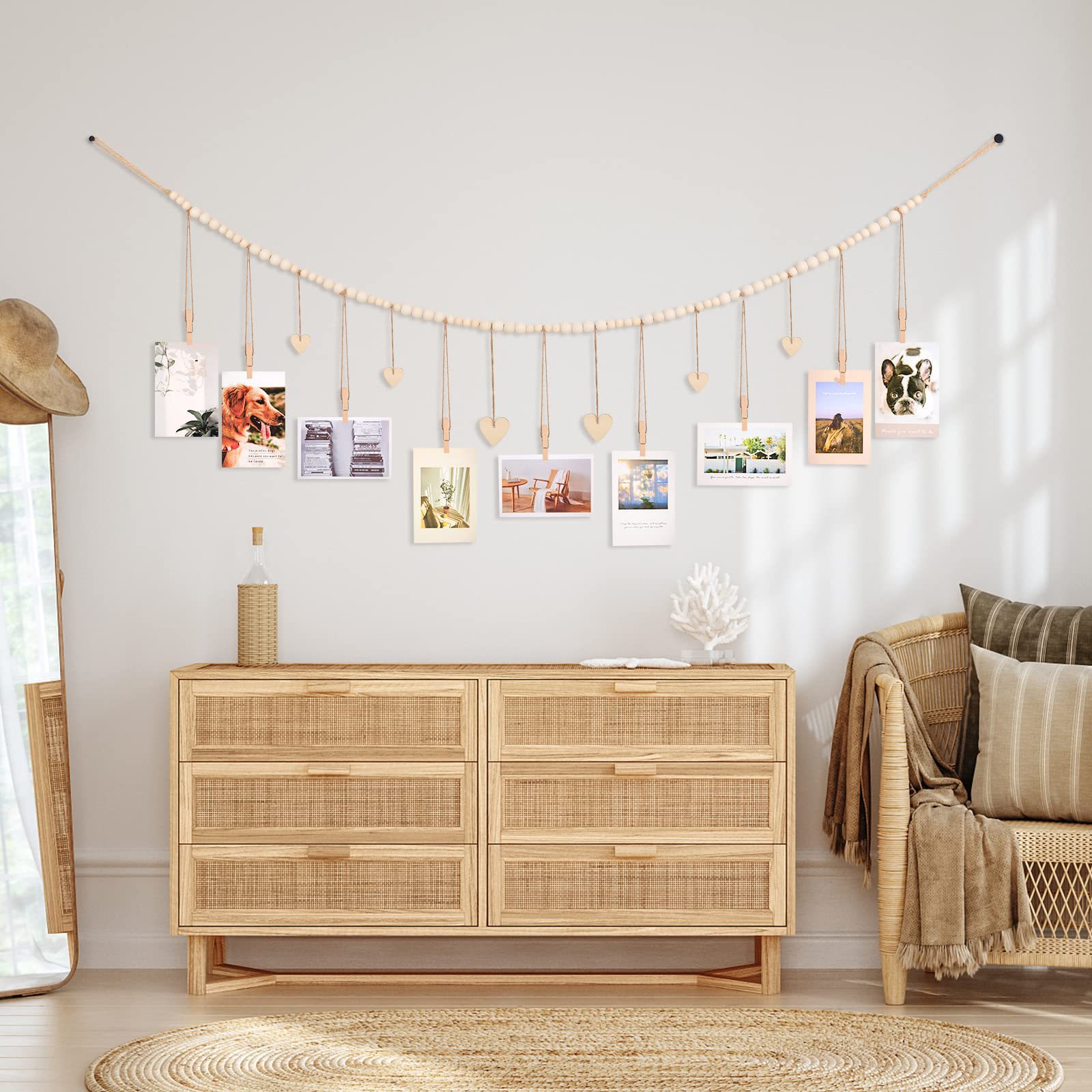 Hanging Photo Display Wall Dec - Engraved Wood Frame recension och pris