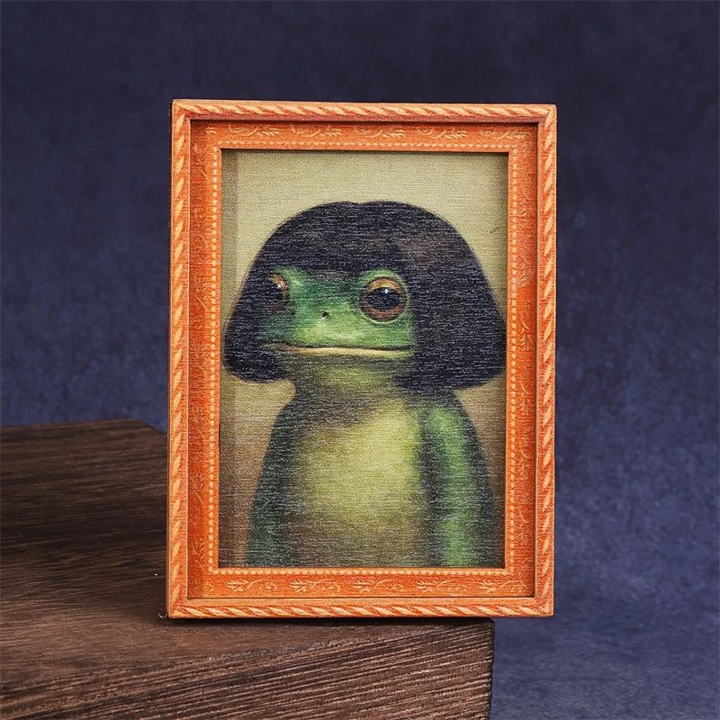 Mini Wooden Photo Frame Frog F - Engraved Wood Frame recension och pris