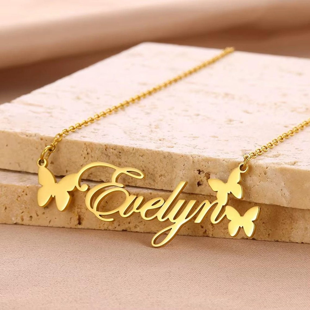 Custom Name Necklace Personali - Birth Flower Necklace recension och pris