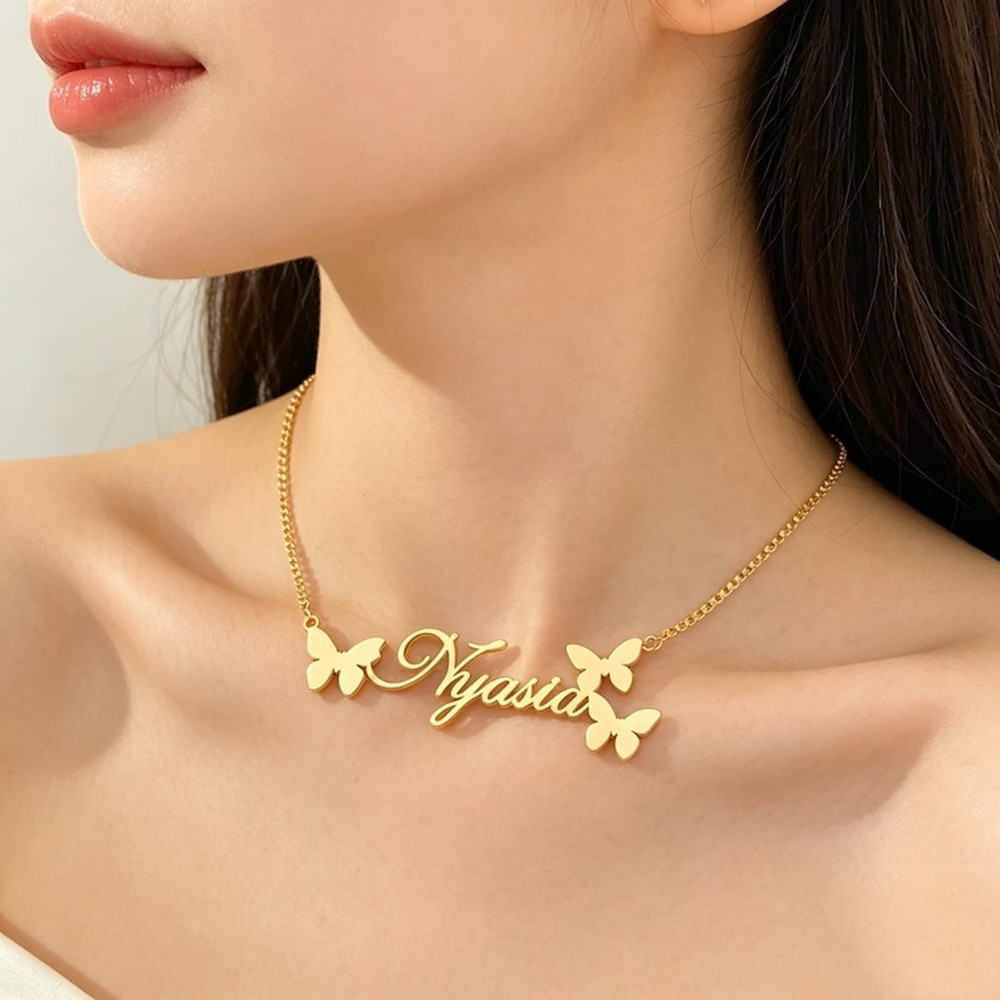 Custom Name Necklace Personali - Birth Flower Necklace recension och pris