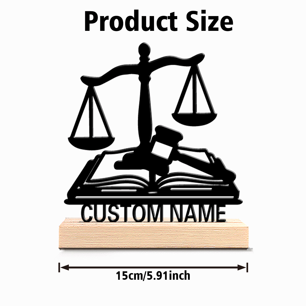 1pc Fun Personalized Custom Ba - Engraved Wood Frame recension och pris